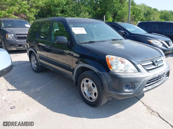 2006 Honda CR-V LX with VIN JHLRD68516C023523, listed as a IAAI auction lot 42053159 with 154,344 mi miles. Bid and sale history available at carsss.com. Image 1.