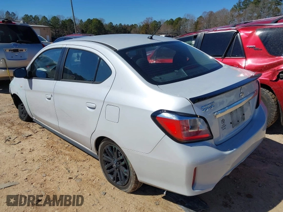 2022 Mitsubishi Mirage ES with VIN ML32FUFJ8NHF09430, listed as a IAAI auction lot 41618700 with 43,519 mi miles and . Bid and sale history available at DreamBid. Image 3.