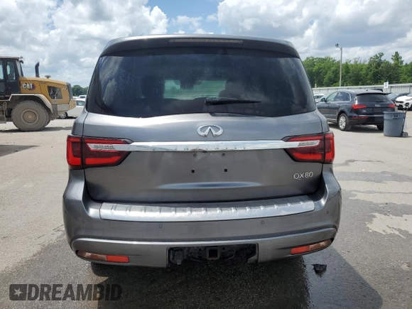 2020 Infiniti QX80 Luxe z VIN JN8AZ2NF5L9704489, wystawiony jako Copart lot #55509705 z przebiegiem 147 397 mil mil oraz Szkoda całkowita • Salvage title. Historia ofert i sprzedaży dostępna na DreamBid. Obrazek 6.
