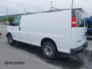 2005 Chevrolet Express Cargo Van with VIN 1GCGG25V451259439, listed as a IAAI auction lot 42117659 with 109,763 mi miles. Bid and sale history available at carsss.com. Image 3.