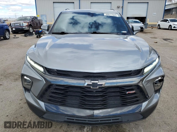 2023 Chevrolet Blazer RS with VIN 3GNKBKRS9PS222081, listed as a Copart auction lot 48617805 with 52,079 mi miles and Salvage title. Bid and sale history available at DreamBid. Image 5.