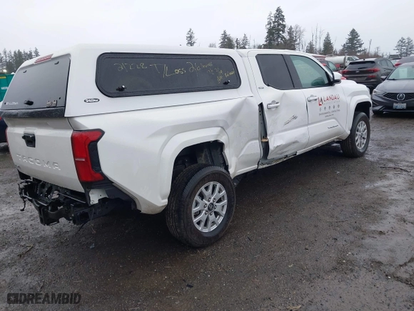 2024 Toyota Tacoma 4WD SR5 with VIN 3TYLB5JN0RT006653, listed as a IAAI auction lot 41761943 with 4,462 mi miles. Bid and sale history available at carsss.com. Image 4.