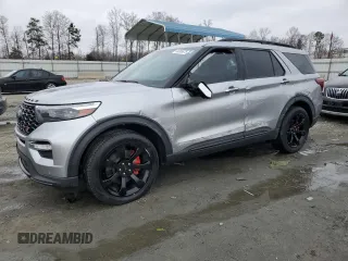 2021 Ford Explorer ST with VIN 1FM5K8GC3MGB27378, listed as a Copart auction lot 44305675 with 67,421 mi miles and Salvage Title. Bid and sale history available at carsss.com. Image 1.