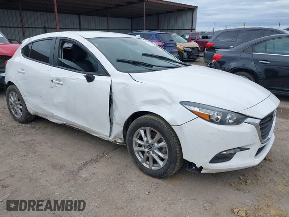 2018 Mazda 3 Sport with VIN 3MZBN1K7XJM215827, listed as a IAAI auction lot 41170244 with 47,209 mi miles and . Bid and sale history available at DreamBid. Image 1.