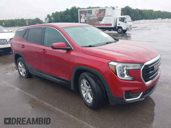 2023 GMC Terrain SLE z VIN 3GKALMEG7PL217846, wystawiony jako IAAI lot #42303391 z przebiegiem 14 149 mil mil oraz . Historia ofert i sprzedaży dostępna na DreamBid. Obrazek 1.