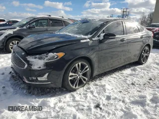 2019 Ford Fusion Titanium with VIN 3FA6P0K97KR245906, listed as a Copart auction lot 83069164 with 0 mi miles and Clean Title. Bid and sale history available at carsss.com. Image 1.