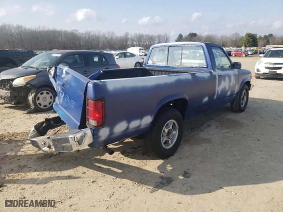 1990 Dodge Dakota "S" with VIN 1B7GL26X6LS678184, listed as a Copart auction lot 43593305 with 210,259 mi miles and Salvage Title. Bid and sale history available at carsss.com. Image 3.