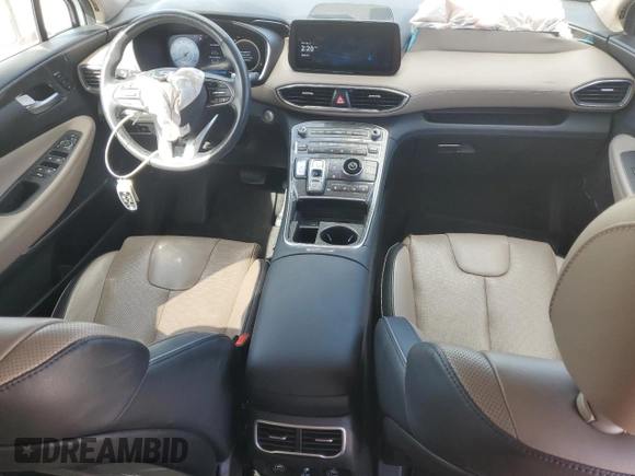 2022 Hyundai Santa Fe Limited with VIN 5NMS44AL2NH455808, listed as a Copart auction lot 45237285 with 51,255 mi miles and Salvage Title. Bid and sale history available at carsss.com. Image 8.