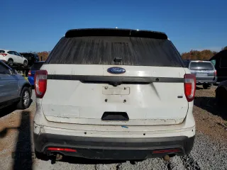 2016 Ford Utility Police Interceptor with VIN 1FM5K8AR9GGB81463, listed as a Copart auction lot 76627934 with 76,851 mi miles and Clean Title. Bid and sale history available at carsss.com. Image 6.