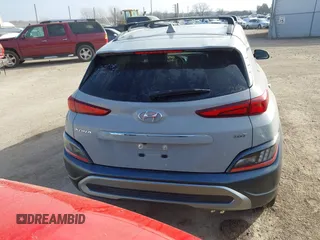 2022 Hyundai Kona Limited with VIN KM8K53A3XNU795476, listed as a IAAI auction lot 41172280 with 13,684 mi miles. Bid and sale history available at carsss.com. Image 16.