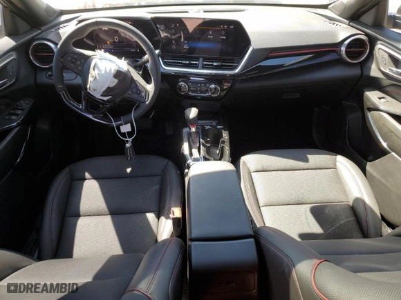 2025 Chevrolet Trax 2RS with VIN KL77LJEP1SC005739, listed as a Copart auction lot 49641885 with 5,800 mi miles and Salvage Title. Bid and sale history available at carsss.com. Image 8.