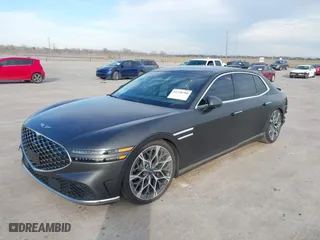2024 Genesis G90 e-SC with VIN KMTFC4SD3RU038046, listed as a IAAI auction lot 41358780 with 3,499 mi miles. Bid and sale history available at carsss.com. Image 2.