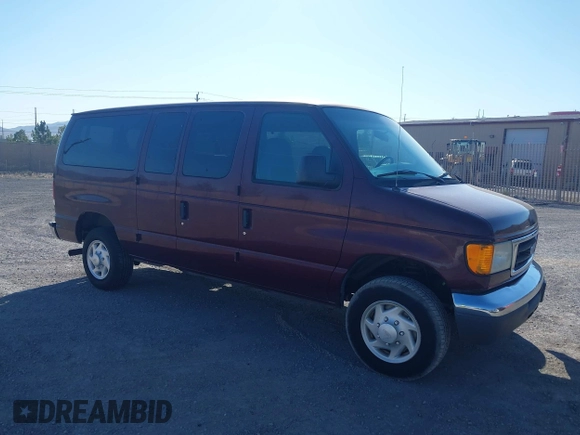 2005 Ford Econoline Passenger XL with VIN 1FBNE31L65HA76448, listed as a IAAI auction lot 42672819 with 214,033 mi miles and . Bid and sale history available at DreamBid. Image 1.