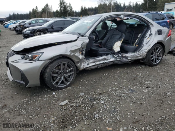 2017 Lexus IS with VIN JTHBA1D24H5052722, listed as a Copart auction lot 46131085 with 0 mi miles and Salvage Title. Bid and sale history available at carsss.com. Image 1.
