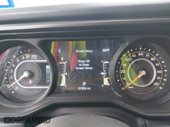 2024 Jeep Gladiator Sport with VIN 1C6HJTAG5RL101616, listed as a IAAI auction lot 42156992 with 31,824 mi miles and . Bid and sale history available at DreamBid. Image 7.
