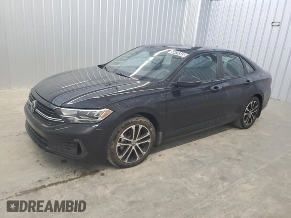 2023 Volkswagen Jetta Sport with VIN 3VWBM7BU7PM029151, listed as a Copart auction lot 53470345 with 43,617 mi miles and Clean title. Bid and sale history available at DreamBid. Image 1.