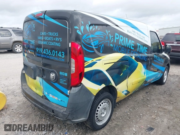 2016 Ram ProMaster City Cargo Tradesman z VIN ZFBERFAT4G6C69767, wystawiony jako IAAI lot #41954711 z przebiegiem 156 015 mil mil oraz . Historia ofert i sprzedaży dostępna na DreamBid. Obrazek 4.