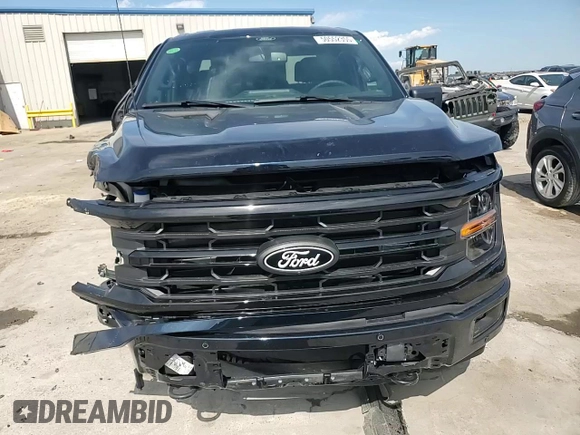 2024 Ford F-150 XLT with VIN 1FTFW3L53RFA12817, listed as a Copart auction lot 50552355 with 5,007 mi miles and Salvage Title. Bid and sale history available at carsss.com. Image 14.