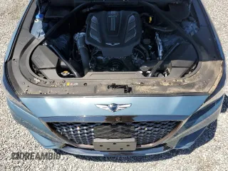 2018 Genesis G80 3.3T Sport with VIN KMHGN4JB8JU226624, listed as a Copart auction lot 66974224 with 67,392 mi miles and Salvage Title. Bid and sale history available at carsss.com. Image 12.