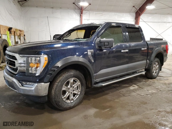 2022 Ford F-150 XL with VIN 1FTFW1E52NFC22188, listed as a Copart auction lot 46582615 with 0 mi miles and Salvage Title. Bid and sale history available at carsss.com. Image 1.