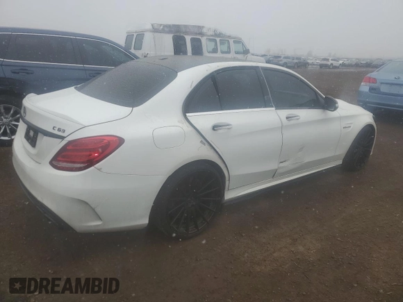 2018 Mercedes-Benz C 63 AMG with VIN 55SWF8GB5JU260006, listed as a Copart auction lot 51618625 with 84,383 mi miles and Salvage title. Bid and sale history available at DreamBid. Image 3.