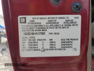 2004 Chevrolet Silverado 1500 LS with VIN 2GCEC19V141177507, listed as a Copart auction lot 55254955 with Not Provided miles and Salvage Title. Bid and sale history available at DreamBid. Image 12.
