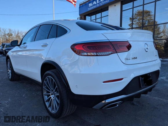 2021 Mercedes-Benz GLC with VIN W1N0J8EB7MF968355, listed as a Copart auction lot 44853895 with 38,779 mi miles and Clean Title. Bid and sale history available at carsss.com. Image 3.