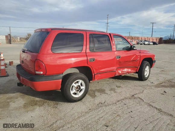 2000 Dodge Durango with VIN 1B4HS28N4YF147212, listed as a Copart auction lot 43613655 with 265,506 mi miles and Salvage Title. Bid and sale history available at carsss.com. Image 3.