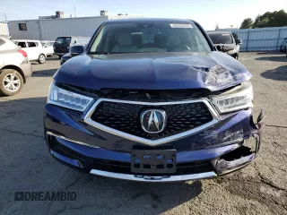 2018 Acura MDX Technology with VIN 5J8YD4H50JL007076, listed as a Copart auction lot 60332535 with 37,540 mi miles and Salvage title. Bid and sale history available at DreamBid. Image 5.