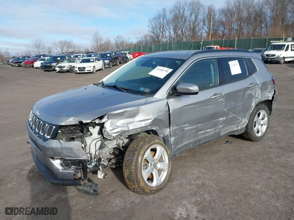 2019 Jeep Compass Latitude with VIN 3C4NJDBB8KT596800, listed as a IAAI auction lot 41600790 with 78,708 mi miles. Bid and sale history available at carsss.com. Image 17.