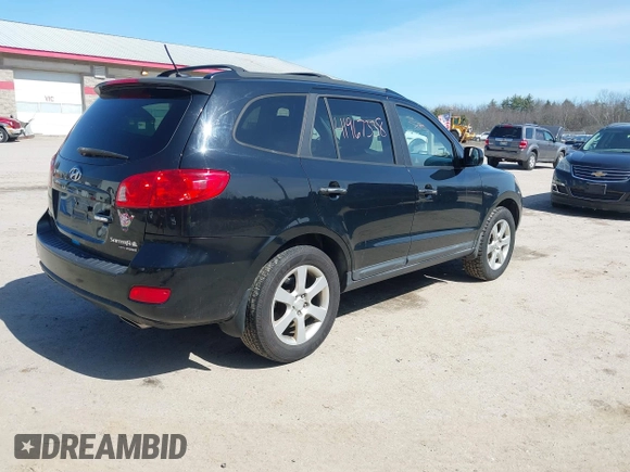 2009 Hyundai Santa Fe SE with VIN 5NMSH73EX9H287717, listed as a IAAI auction lot 41967338 with 179,859 mi miles and . Bid and sale history available at DreamBid. Image 4.