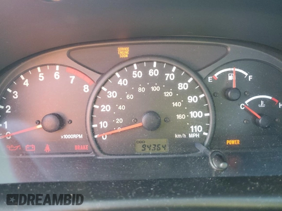 2002 Chevrolet Tracker with VIN 2CNBJ18C326943340, listed as a Copart auction lot 74628774 with Not provided miles and Salvage title. Bid and sale history available at DreamBid. Image 9.