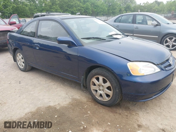 2003 Honda Civic EX with VIN 1HGEM22963L041691, listed as a IAAI auction lot 42205693 with 234,582 mi miles and . Bid and sale history available at DreamBid. Image 1.