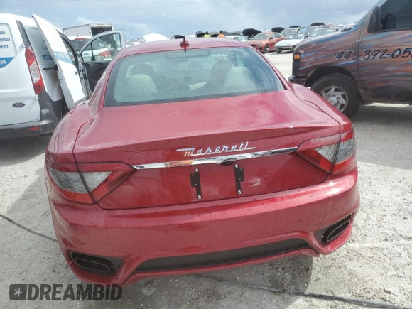 2018 Maserati GranTurismo Sport with VIN ZAM45VLA9J0265744, listed as a Copart auction lot 76110264 with 9,392 mi miles and Non repairable. Bid and sale history available at DreamBid. Image 6.
