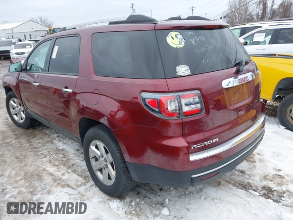 2016 GMC Acadia SLE with VIN 1GKKRPKD4GJ156817, listed as a IAAI auction lot 41332043 with 111,044 mi miles. Bid and sale history available at carsss.com. Image 3.