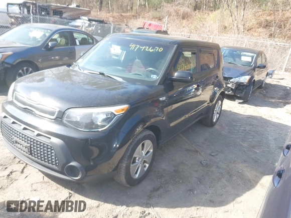 2014 Kia Soul with VIN KNDJN2A26E7723304, listed as a IAAI auction lot 41742670 with 96,958 mi miles. Bid and sale history available at carsss.com. Image 2.