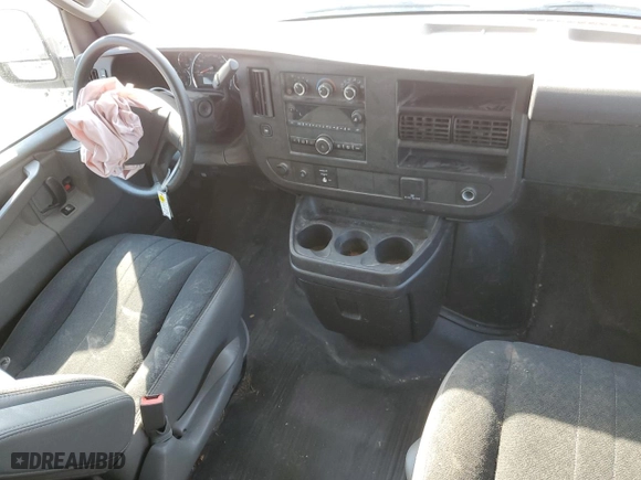 2021 GMC Savana Cargo Van with VIN 1GTW7AF78M1309120, listed as a Copart auction lot 75251504 with 50,653 mi miles and Salvage Title. Bid and sale history available at carsss.com. Image 8.