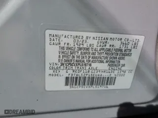 2023 Nissan Kicks SV with VIN 3N1CP5CVXPL519716, listed as a Copart auction lot 46355125 with 13,317 mi miles and Salvage Title. Bid and sale history available at carsss.com. Image 16.