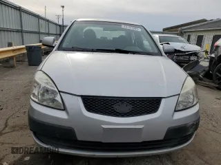 2007 Kia Rio LX with VIN KNADE123276224715, listed as a Copart auction lot 43191905 with 0 mi miles and Salvage Title. Bid and sale history available at carsss.com. Image 5.