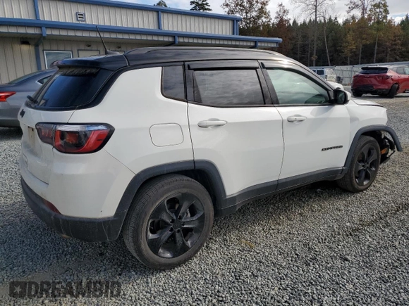 2020 Jeep Compass Altitude with VIN 3C4NJCBBXLT176726, listed as a Copart auction lot 79712814 with 108,631 mi miles and Salvage Title. Bid and sale history available at carsss.com. Image 3.