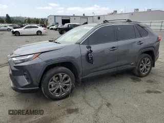 2025 Toyota RAV4 Hybrid XLE Premium with VIN JTMB6RFV0SD152726, listed as a Copart auction lot 59849005 with 21,115 mi miles and Salvage title. Bid and sale history available at DreamBid. Image 1.