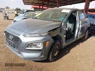 2018 Hyundai Kona SE with VIN KM8K12AA1JU067835, listed as a IAAI auction lot 41403740 with 88,378 mi miles and . Bid and sale history available at DreamBid. Image 2.