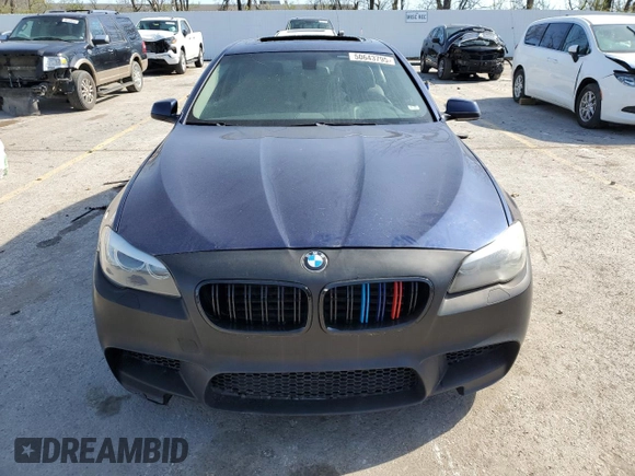 2013 BMW 5 Series 550i with VIN WBAFR9C59DD226772, listed as a Copart auction lot 50643795 with 117,277 mi miles and Clean Title. Bid and sale history available at carsss.com. Image 5.