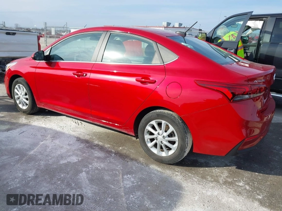 2022 Hyundai Accent SEL with VIN 3KPC24A67NE176446, listed as a IAAI auction lot 41492574 with 31,194 mi miles. Bid and sale history available at carsss.com. Image 3.
