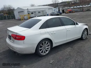 2013 Audi A4 Premium Plus with VIN WAUFFAFL6DN037172, listed as a IAAI auction lot 41940886 with 143,689 mi miles. Bid and sale history available at carsss.com. Image 4.