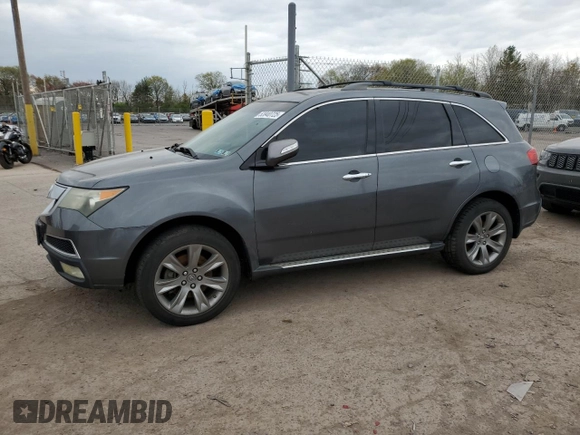 2011 Acura MDX Advance with VIN 2HNYD2H54BH550121, listed as a Copart auction lot 53940725 with 182,439 mi miles and Salvage title. Bid and sale history available at DreamBid. Image 1.