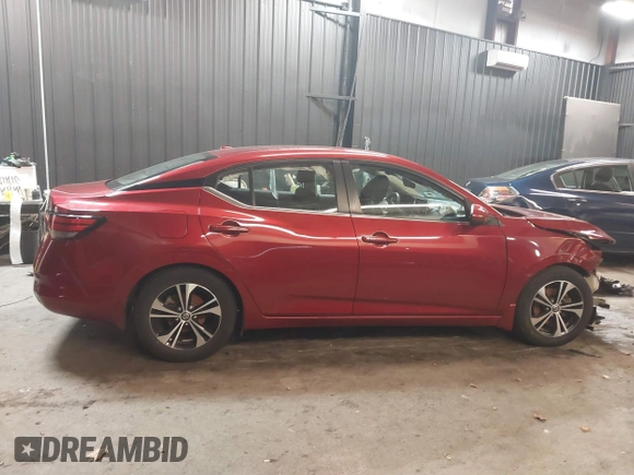 2021 Nissan Sentra SV with VIN 3N1AB8CV7MY201011, listed as a IAAI auction lot 41728327 with 57,258 mi miles and . Bid and sale history available at DreamBid. Image 14.