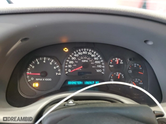 2005 Chevrolet TrailBlazer LS with VIN 1GNET16S056187876, listed as a Copart auction lot 42820305 with 186,917 mi miles and Salvage Title. Bid and sale history available at carsss.com. Image 9.