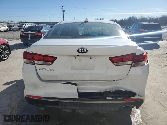 2016 Kia Optima LX with VIN 5XXGT4L36GG060134, listed as a Copart auction lot 42814385 with 135,660 mi miles and Non Repairable. Bid and sale history available at carsss.com. Image 6.