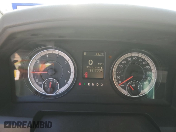 2017 Ram 1500 Express with VIN 3C6JR6AG4HG598942, listed as a Copart auction lot 54698805 with 93,171 mi miles and Salvage title. Bid and sale history available at DreamBid. Image 9.